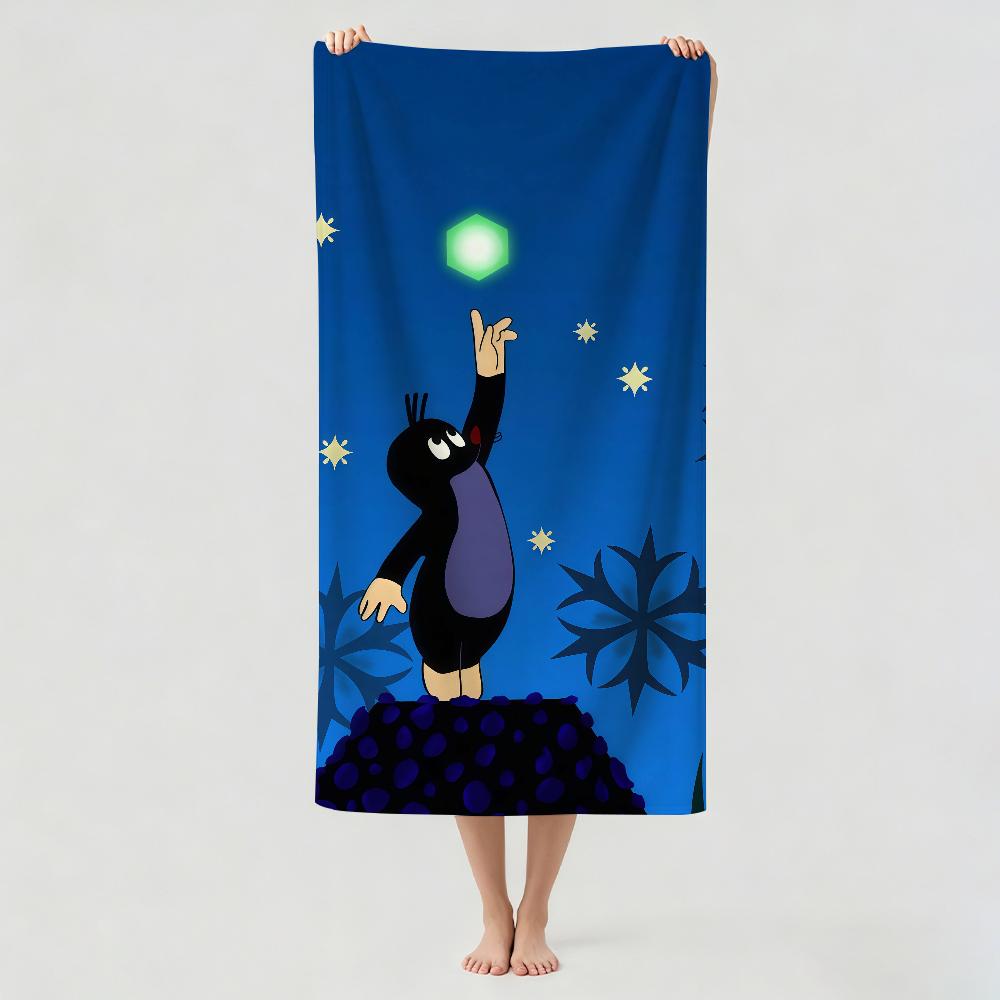 Cartoon Cute The Little Mole Towel Drying Bath Towel Applicable To Light Swimming Camping Yoga Beach Out