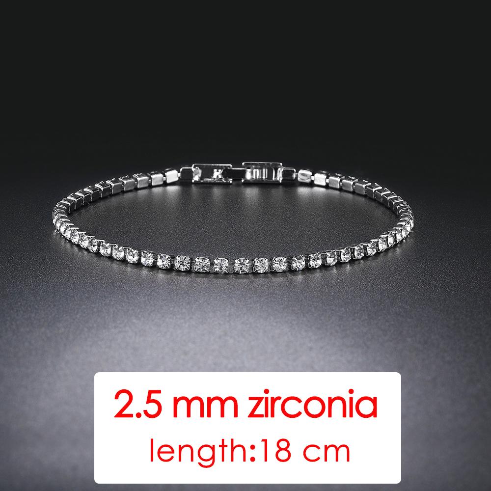 ZHOUYANG Tennis Bracelet For Women Luxury Colorful Optional 2.5mm CZ Crystal Rose Gold Color Gift Fashion Jewelry KC128