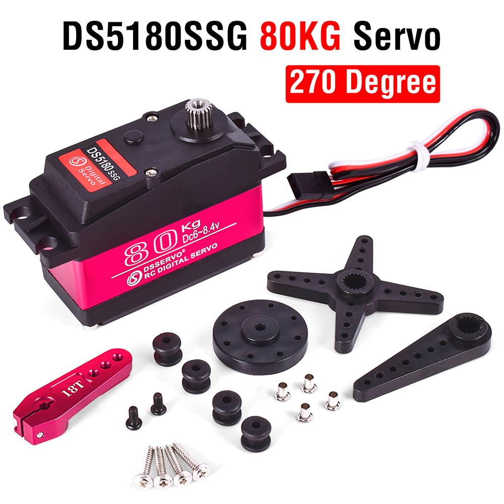 DS5160 Digital Steering Gear 60KG High Torque DS5180 Steering Gear Remote Control Car To Large PTZ Mechanical Arm