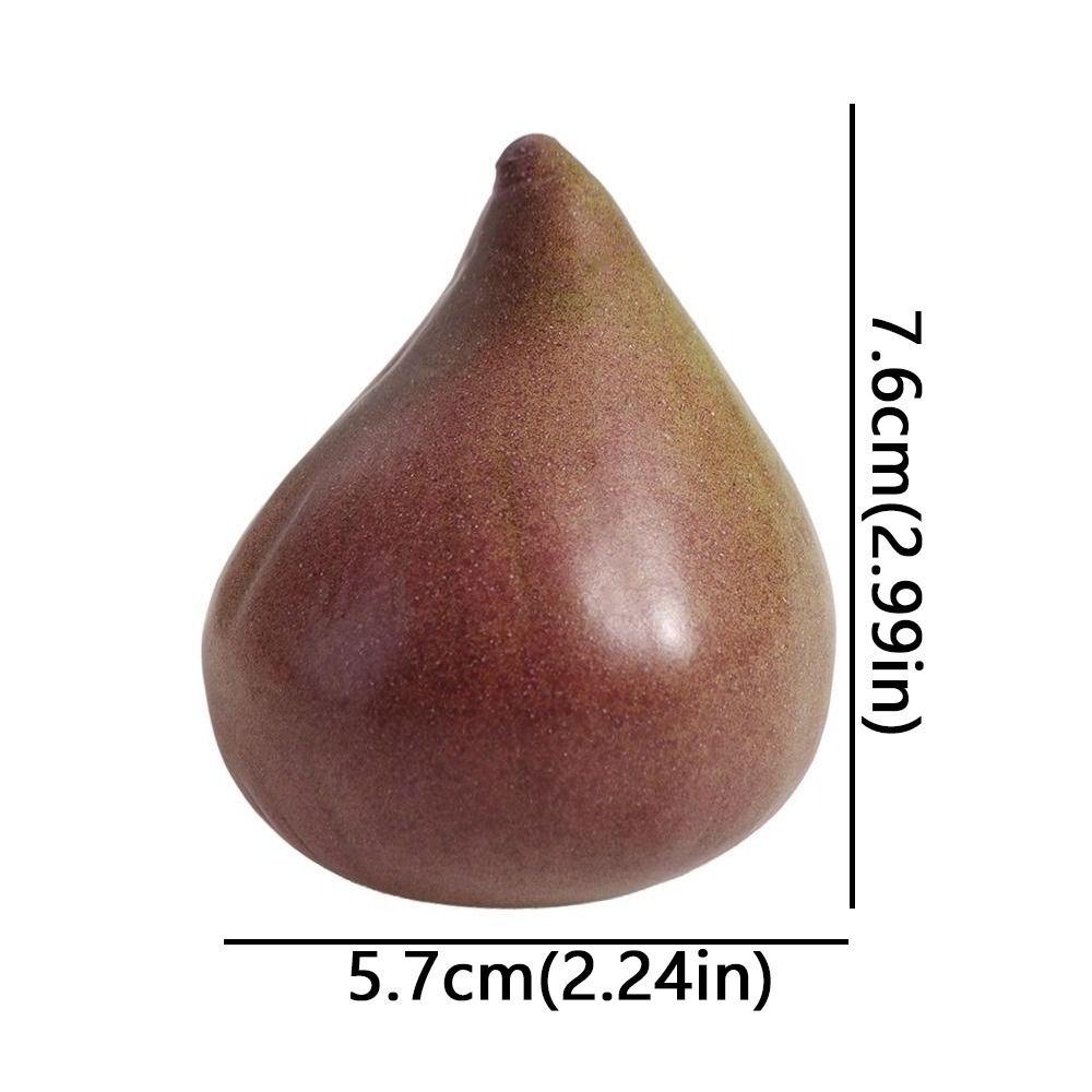 Photography Props Mini Simulation Fig Ornament Lifelike Handicrafts Artificial Fig Funny Fruit Model Home Kitchen Cabinet Decor