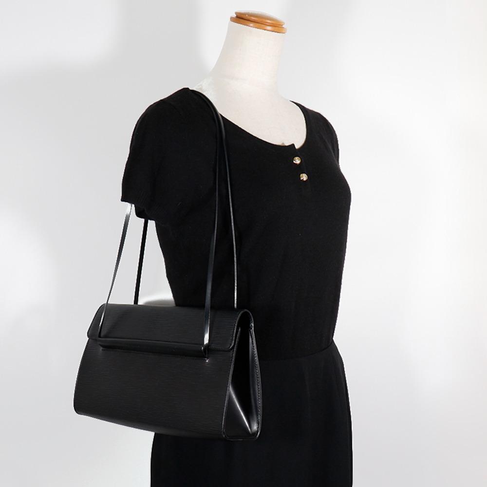 Louis Vuitton Dinar Shoulder Bag M52022 Noir Black Epi Leather Women Used