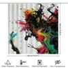 Brightly Colored Swirls Shower Curtain For Bathroom Decor Waterproof Fabric With Hooks Set Abstract Watercolor Floral Design In