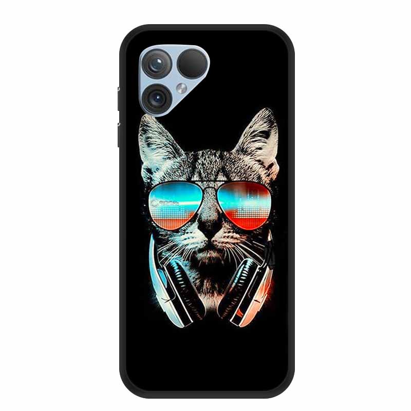 Für Fairphone 5 Hülle 6,46" TPU Tiere Weiches Silikon Stoßfänger Rückseite Handyhüllen für Fairphone5 5G Wolf Cool Schutz Fundas