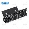 Insignia Adhesiva Metálica con Logo GTI para Rejilla Frontal/Maletero Trasero de Coche Accesorios