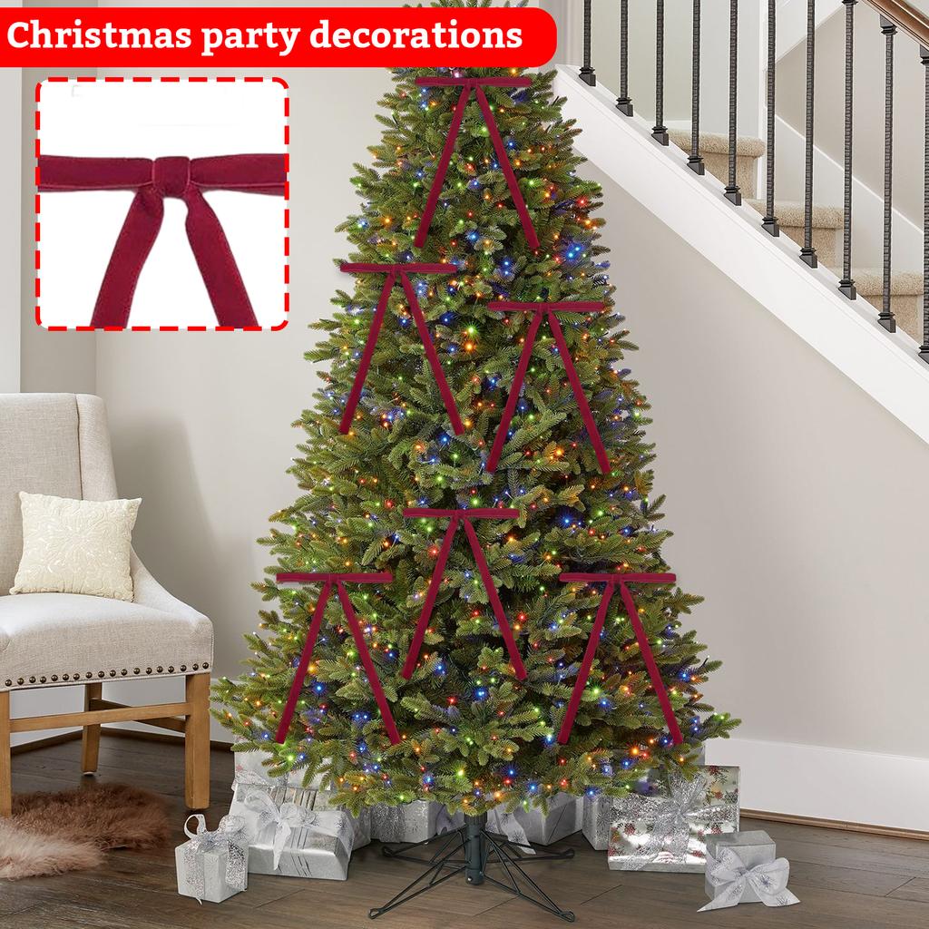 Velvet Bow Tie Christmas Party Hanging Accessories