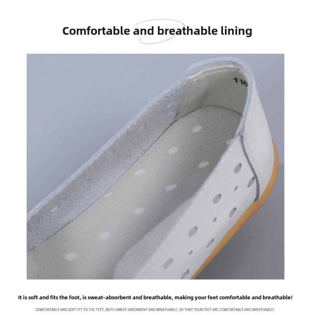 35-46 Duży rozmiar, Letnie buty damskie, Wydrążone buty, Buty damskie typu Oxford Bottom Soybean