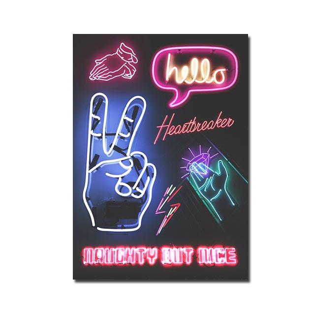 

Огни большого города Неоновый эффект Холст Картина Скандинавские Постеры и Принты Фотографии Фламинго Домашний Декор Кафе Бар Комната Фрески Без Рамы 21x30cm No Framed