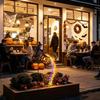 LED LED Flowing Light Colorful Cauldron Stake Light Witches Halloween Light  Home Decor