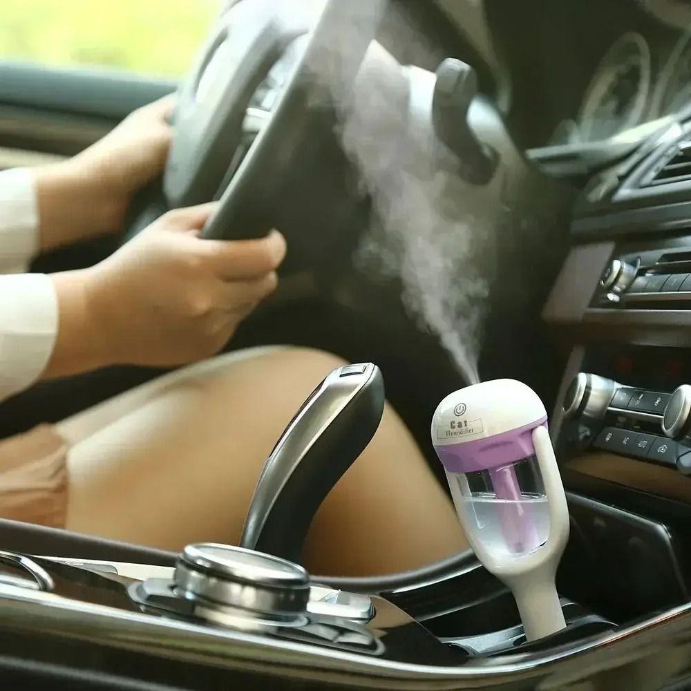 Portable Steam Air Purifier Refillable Car Air Freshener Auto Mist Maker  Vehicle Mounted