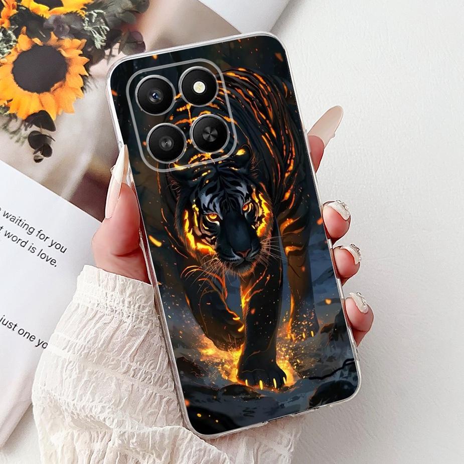 For Honor 400 Smart 5G Case LGN-NX1 Cute Cat Painted Cover Soft Silicone Case For Honor X7d 4G HonorX7d 5G Honor400 Smart Bumper