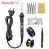 Adjustable Temperature Solder Iron 80W 220V / 110V LCD Electric Soldering Iron Welding Repair Tools