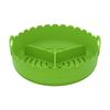 Food-grade 3 Grids Oven Tray Multi-color Divided Airfryer Basket Silicone Air Fryer Liners  Home