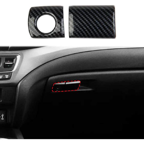 Carbon Fiber Glove box handle Switch Cover Trim For 2016-2022 Honda Pilot For 2017-2023 Ridgeline For 2019-2023 Passport