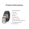 Business men's tactical belt nylon belt elastic iron buckle trouser belt pilot canvas tactical belt With Pants Jeans ForMenWomen