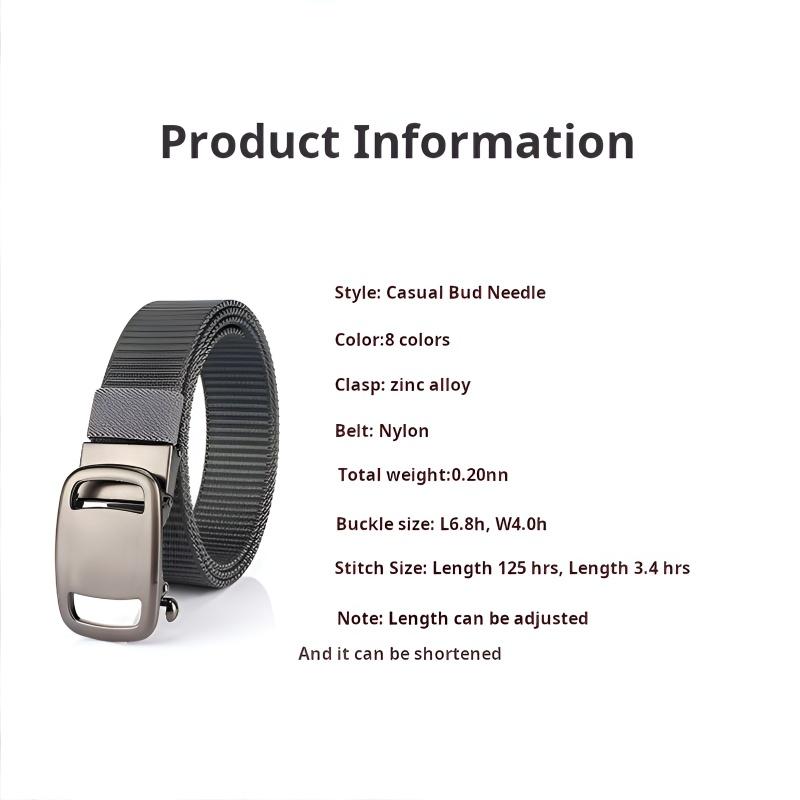 Business men's tactical belt nylon belt elastic iron buckle trouser belt pilot canvas tactical belt With Pants Jeans ForMenWomen