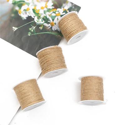 Handmade Jute Rope for DIY Retro Decorations: Thick & Thin Hemp, Photo Wall Weaving, Binding Rope