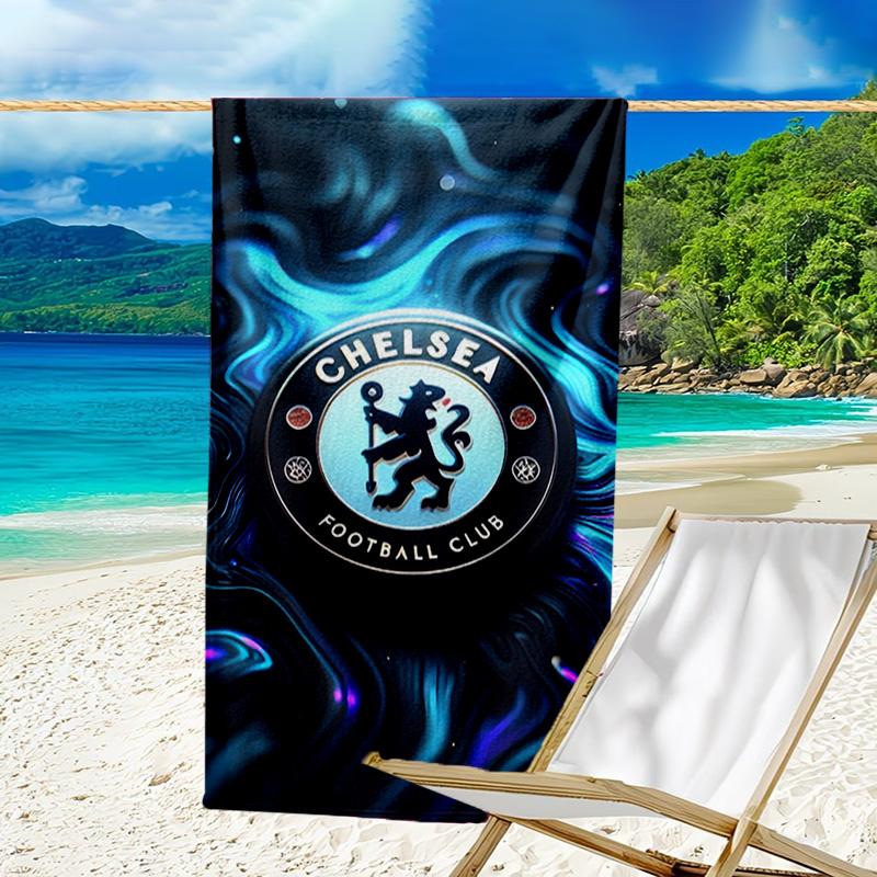 Chel-sea Fc Printed Beach Towel, Super Soft Microfiber, Perfect Gift Birthday, for Pool, Beach, Travel, for family and friends