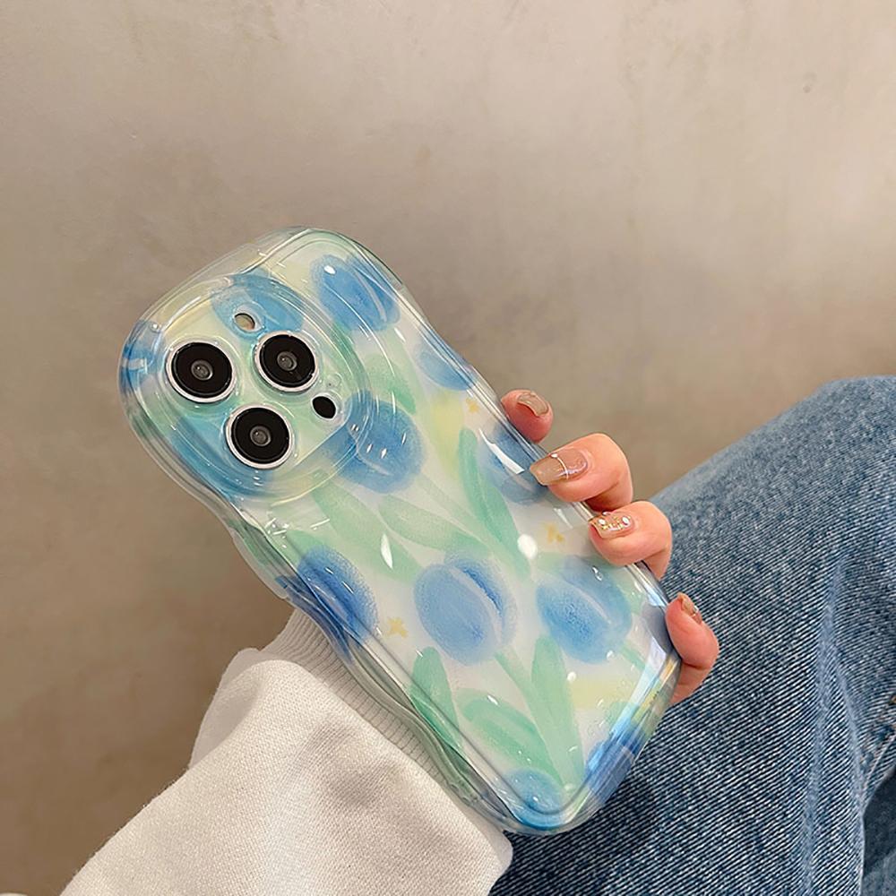 Lovely Flower Cute Floral Shockproof Bumper Phone Case For Iphone 14 Pro Max 13 11 12 14 Plus Transparent Clear Soft Back Cover