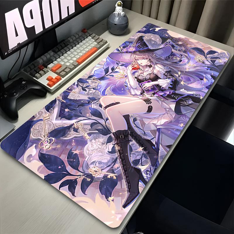Mouse Pads Laptop Anime Game Honkai Star Rail Keyboard Pad PC Gaming Accessories Desk Mouse Mat Cute Magic Girl Herta Mousepad