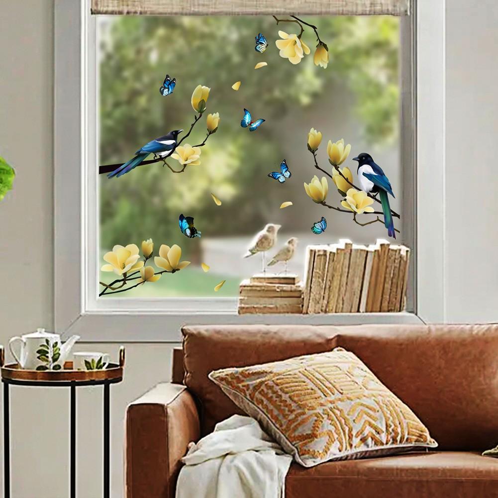 Wall Stickers Branch Decals Decoration Electrostatic Glass Sticker