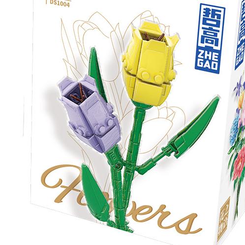 Modello Fiore Bouquet Eterno Blocchi da Costruzione Pianta Decorativa Creativa per Scrivania Casa Assemblare Mattoncini Giocattolo Educativo Regali per Bambine Bambini