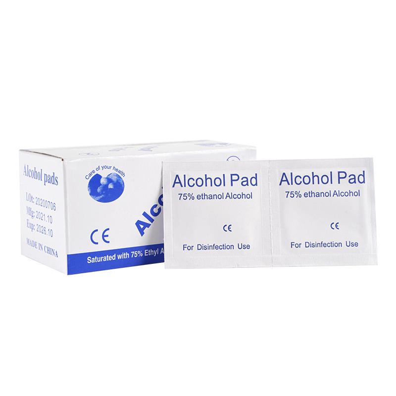 75% Alcohol Cotton Pads: 100 Individually Wrapped Ear Piercing & Jewelry Cleaning Wipes - Portable & Disposable for Travel