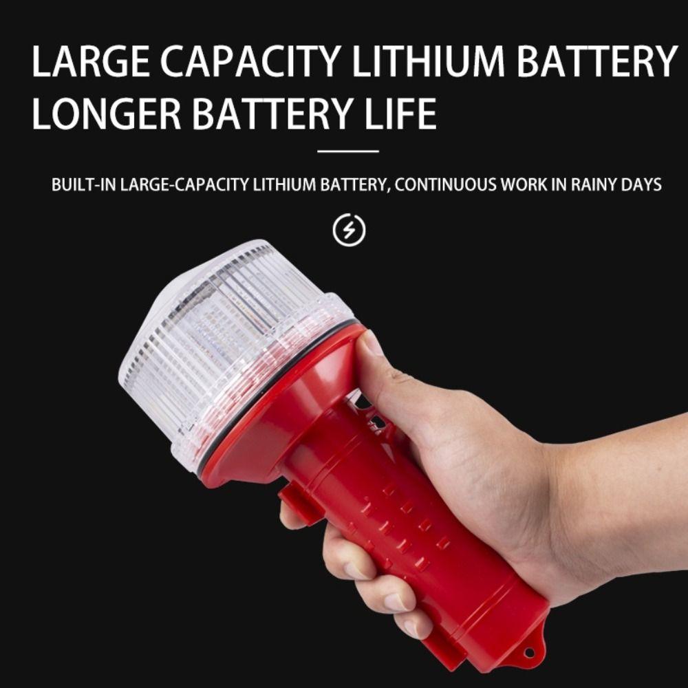 Waterproof Solar Lamps Solar Charging Buoy Signal Light Portable Marine Navigation Light Outdoor