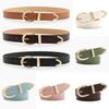 Simple Faux Leather Belt For Women With Alloy Buckle Suitable For Work And Daily Use