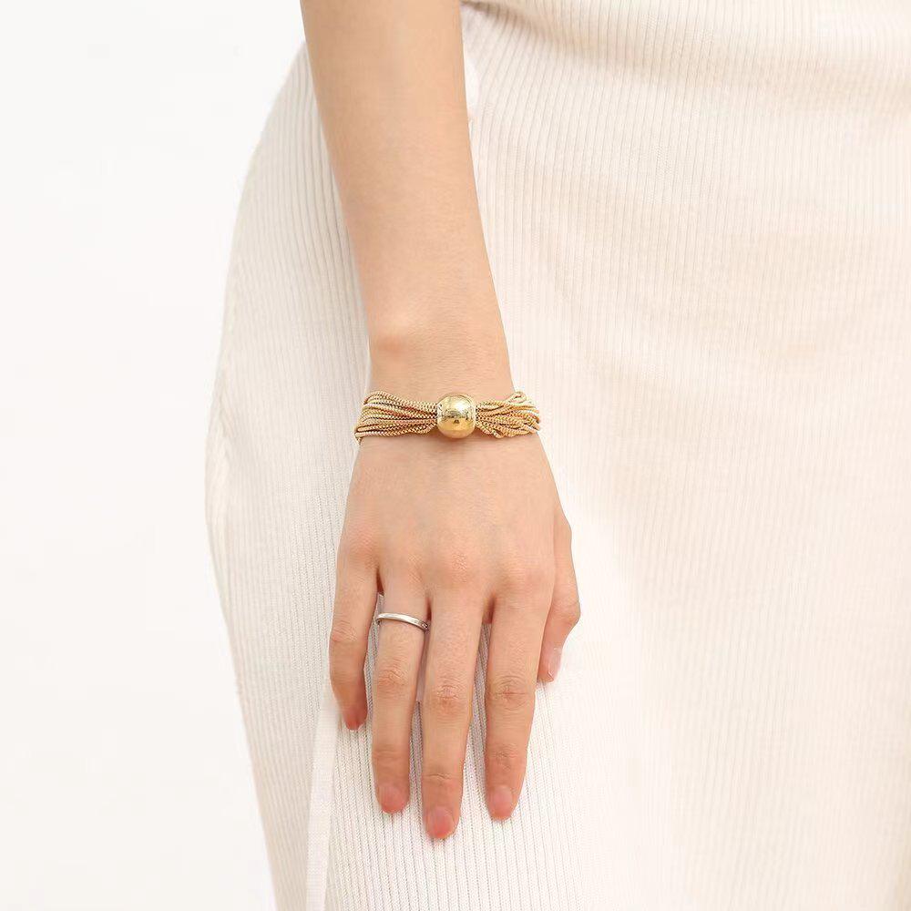 

Women s Layered Punk Geometric Necklace & Bracelet Set