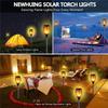 Solarna Lampa Płomień 12/96LED Wodoodporna Zewnętrzna Lampa Solarna Migocząca Krajobrazowa Lampa Trawnikowa Dekoracja Oświetlenie Boże Narodzenie Halloween Atmosfera Dziedzińca