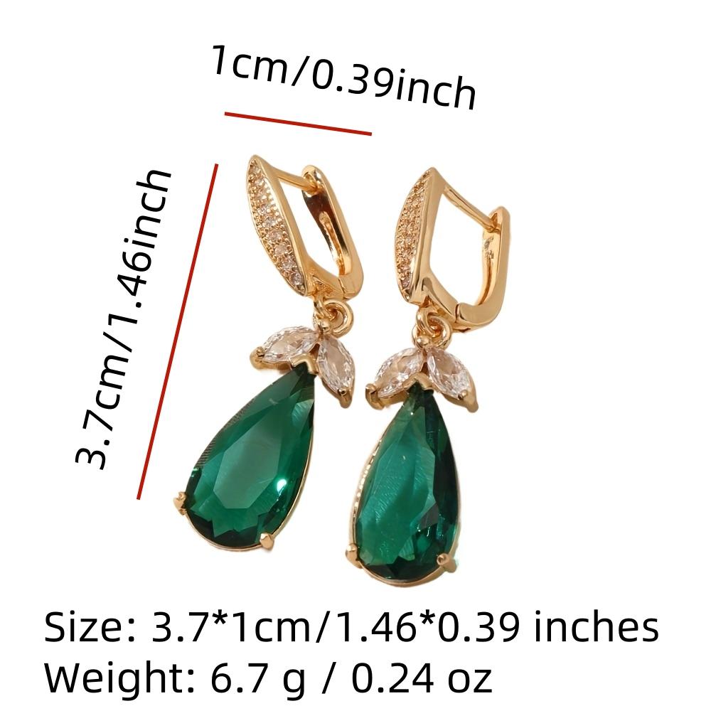 Artificial Crystal Earrings for Women 2025 New Water Drop Shape Dangle Earring Fashion Golden Party Jewelry Accessories
