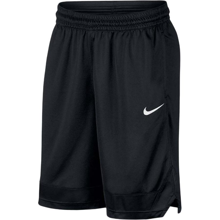 Nike Logo Print Elastic Waist Sport Straight Fit Mid-Rise Casual Shorts Men Bottoms Black AJ3915-010
