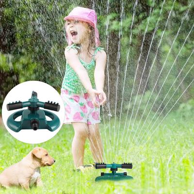 Rotating Lawn Sprinkler 3 Arm Design Universal Simple Installation Wider Coverage Automatic Garden Yard Sprinkler Tool