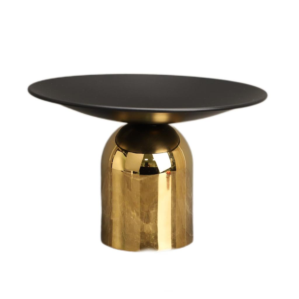 Candy tray Metal Mushroom Fruit Plate Tabletop Decor Figurines Golden Tray Desktop Storage Container Home Decor Accessories