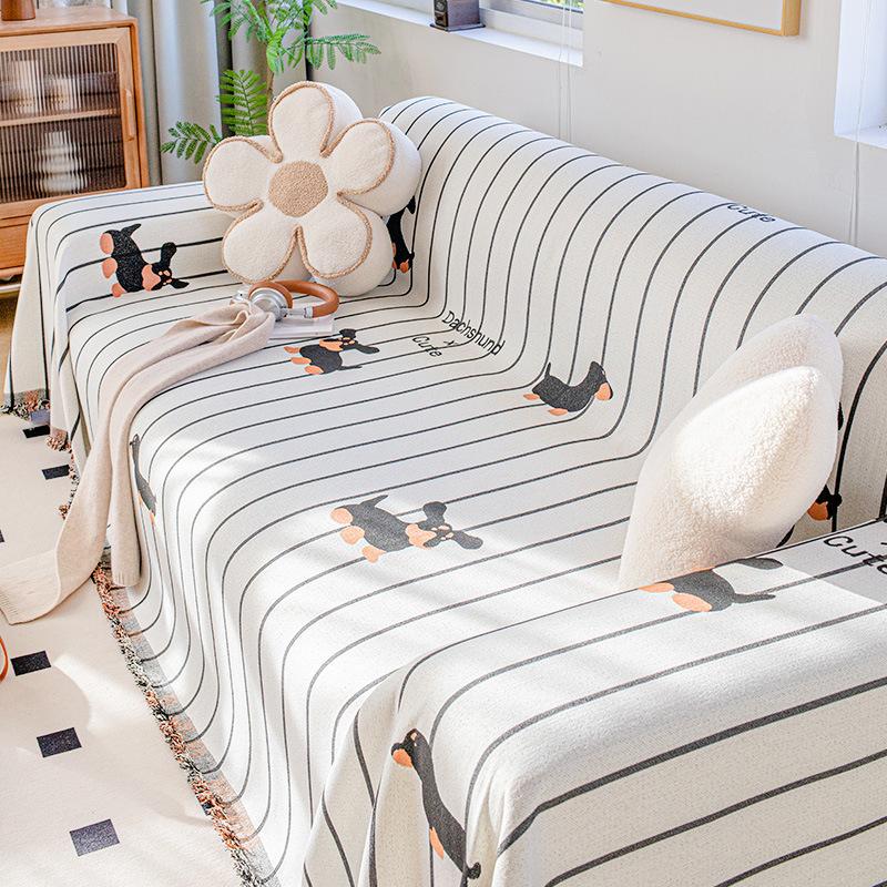 Universal Chenille Living Room Decorative Sofa Towel Home Dustproof Couch Protective Cover Bohemian Breathable Dustproof Blanket