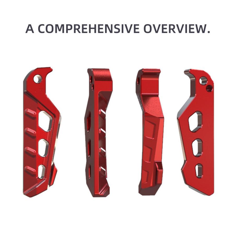 1Pair Red CNC Motorcycle Rear Rotary Pedal For Yamaha NMAX155 AEROX155 TMAX530