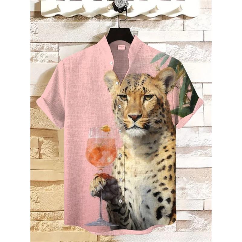 New Summer Shirt Hawaiian Shirt Men's Beach Vacation Short Sleeve Top Casual Men's Shirt Fashion
