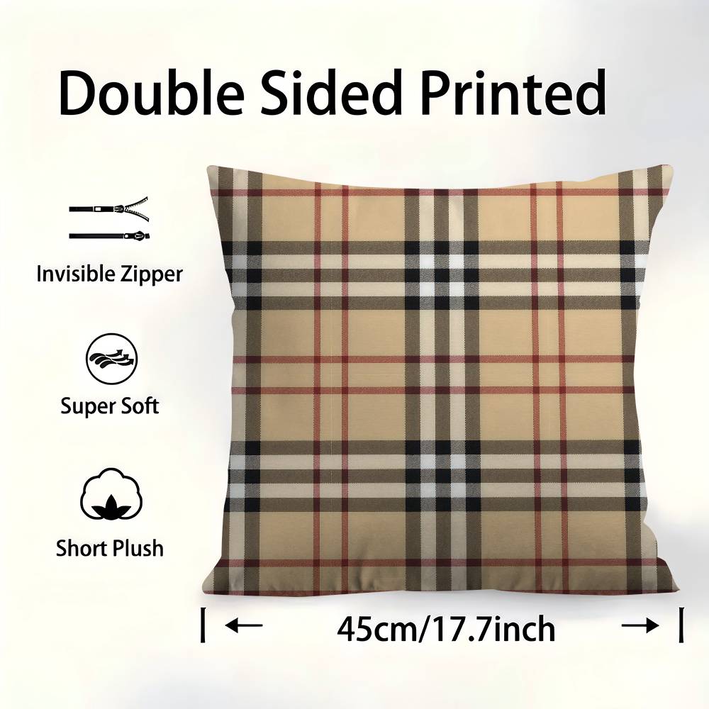 Коричневая тканевая узорчатая наволочка для подушки Наволочка Обивка Диван Плед Декор дома Наволочка 30X30cm