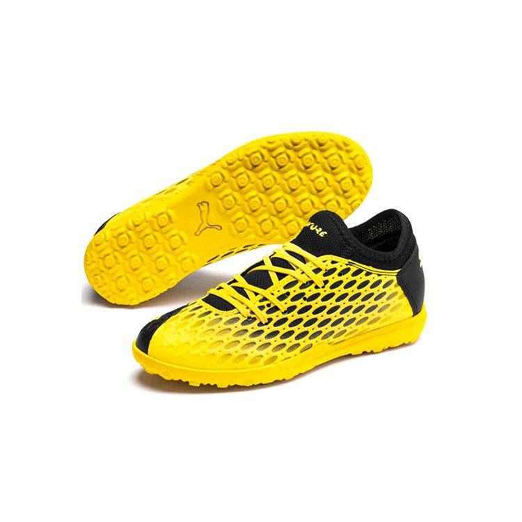 Puma Future 5.4 TT Kids Soccer Shoes Kids Sneaker Black Yellow 105813-03