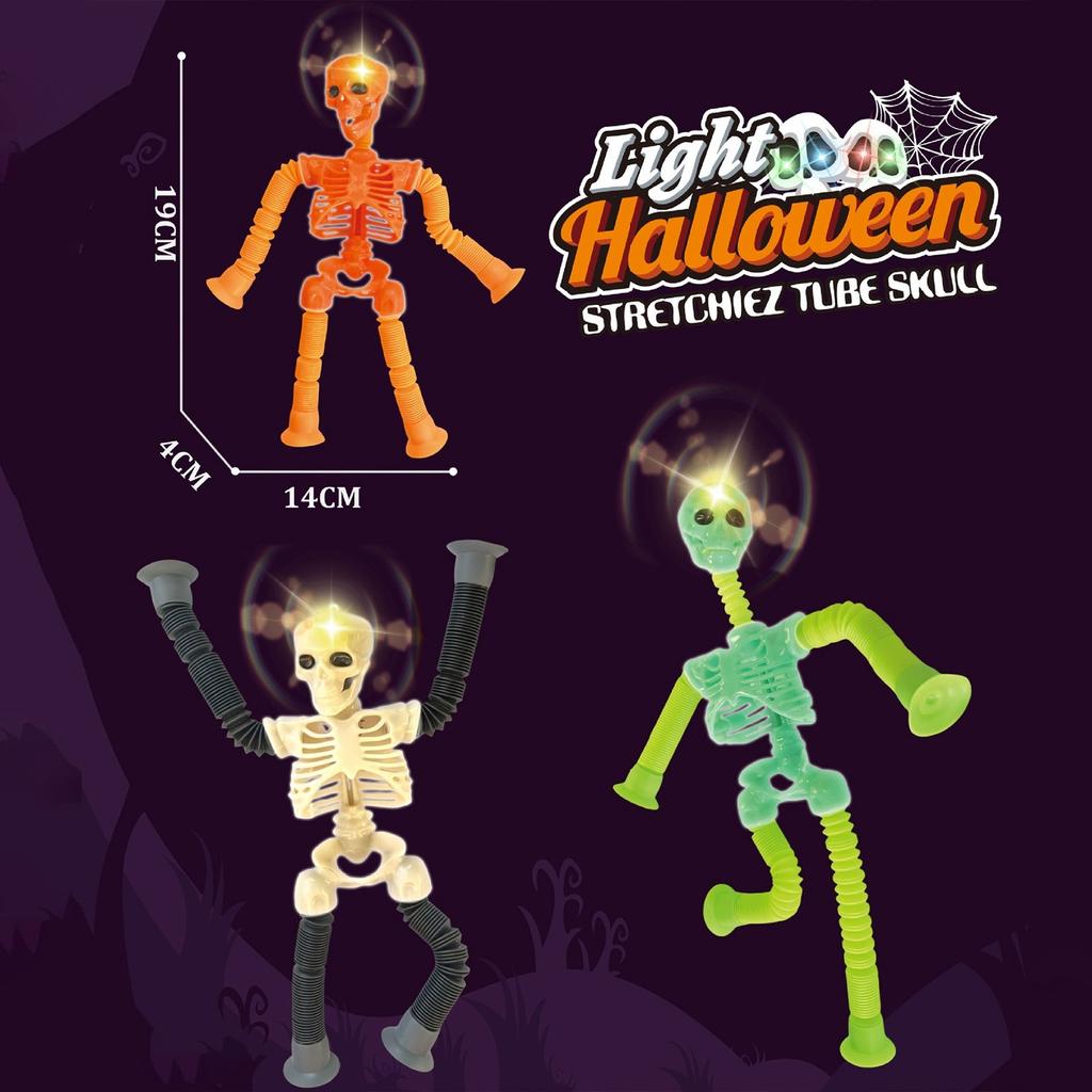 Suction Cup Decoration, Festival Horror Decoration, Suction Cup Toys, Led Telescopic Suction Cup Toys, Sensory Toys, Stress-relieving Toys