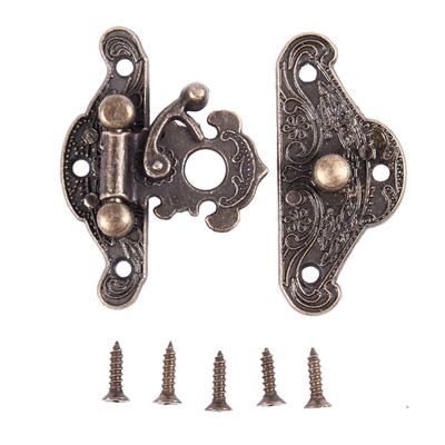 Antique Retro Vintage Decorative Wooden Jewelry Box Hasp Pad Chest Lock