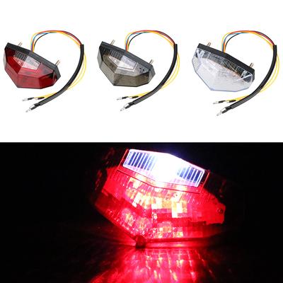 12V Motorcycle Taillights Brake Turn Signal Lights LED Rear Stop Lamps Indicator Blinker Motorbike Accessories Universal