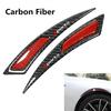 2Pcs Carbon Fiber Car Body Wheel Eyebrow Arch Protector Strip Lips Fender Flares