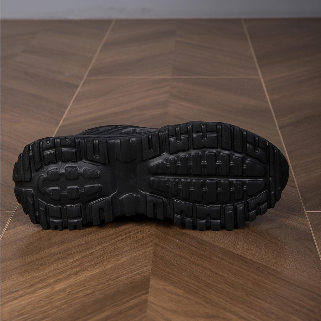 TUINANLE Woman's Sports Shoes Black Mesh Breathable Platform Sneakers Female Casual Thick Soled Dad Shoes