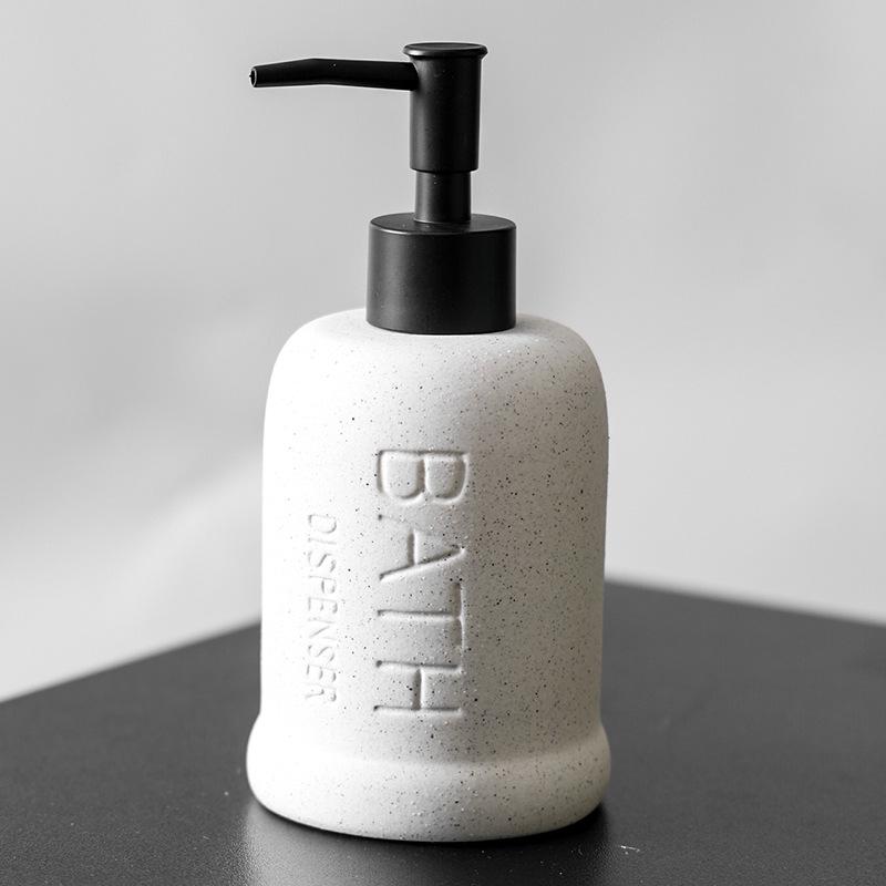 Ceramic Bathroom Soap & Lotion Dispenser Pump