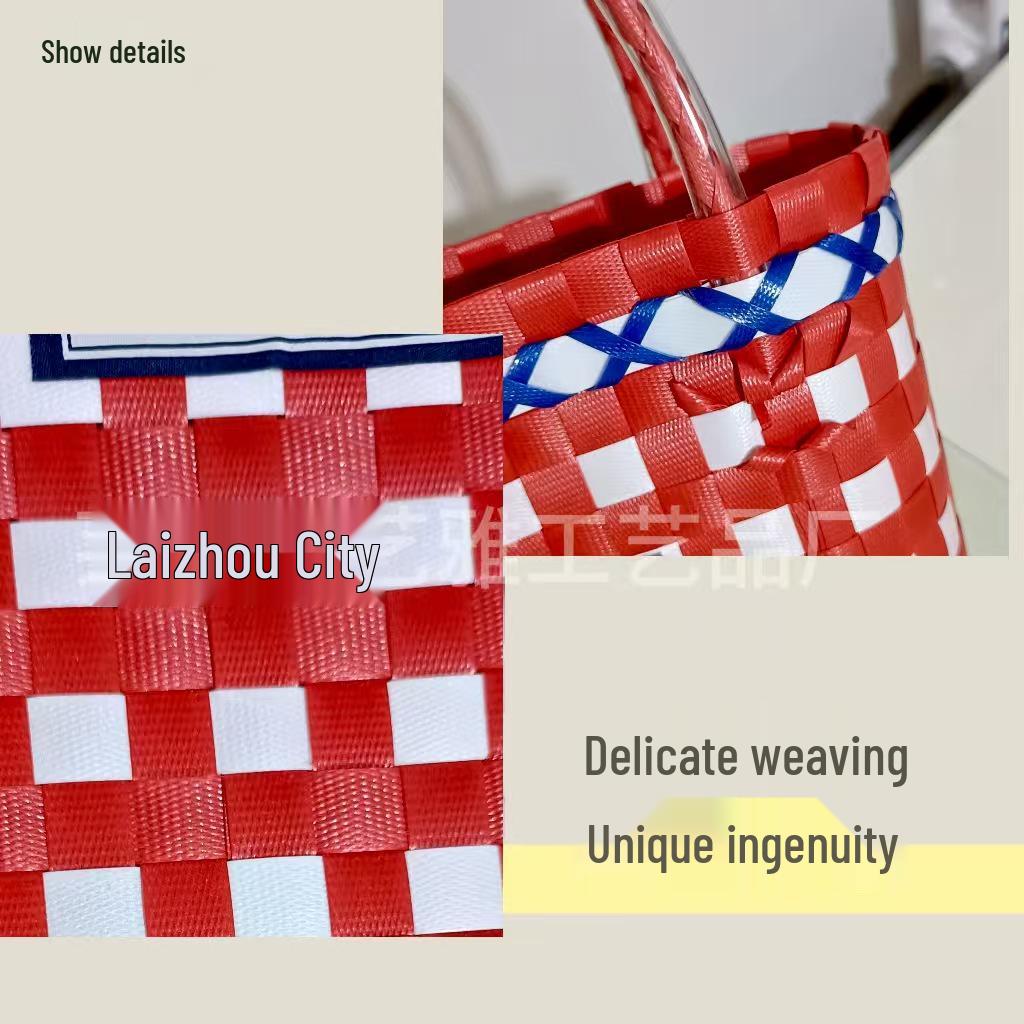 Elegante 2025 Thailändische Handgefertigte Geflochtene Körbe: Strandtasche