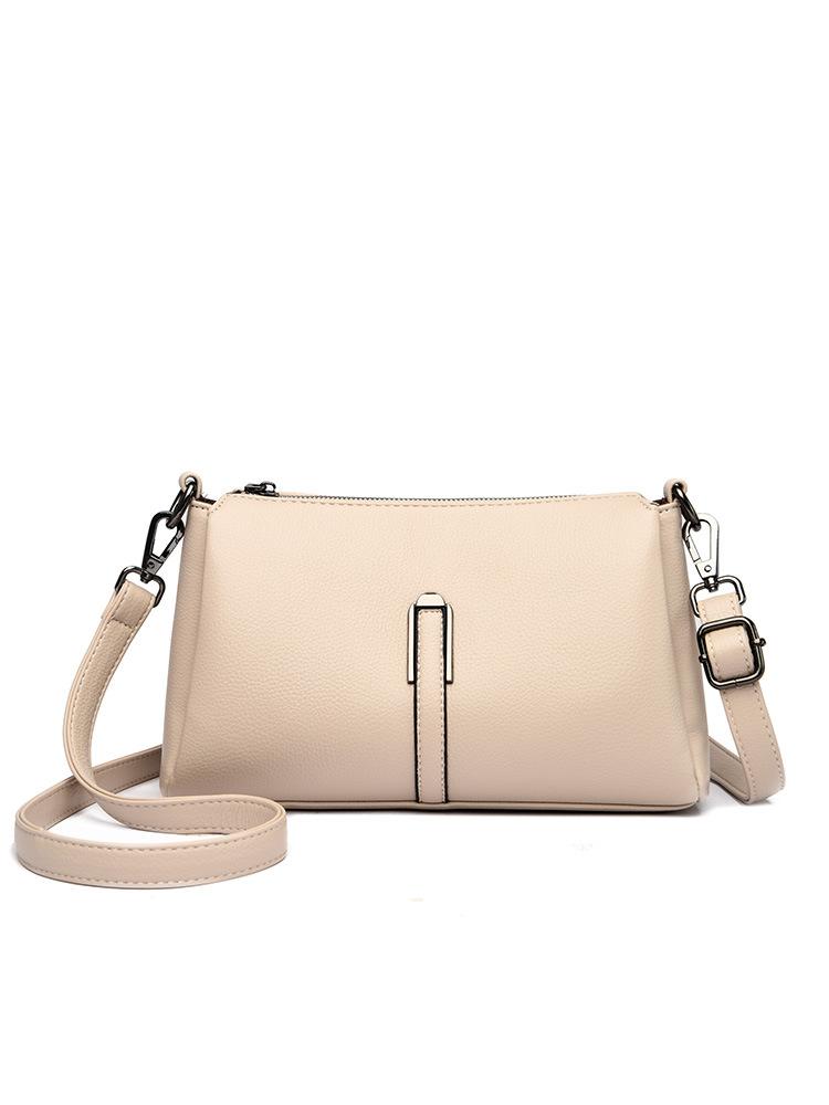 Niche design sense women's bag autumn and winter new pu versatile fashion sense portable messenger bag