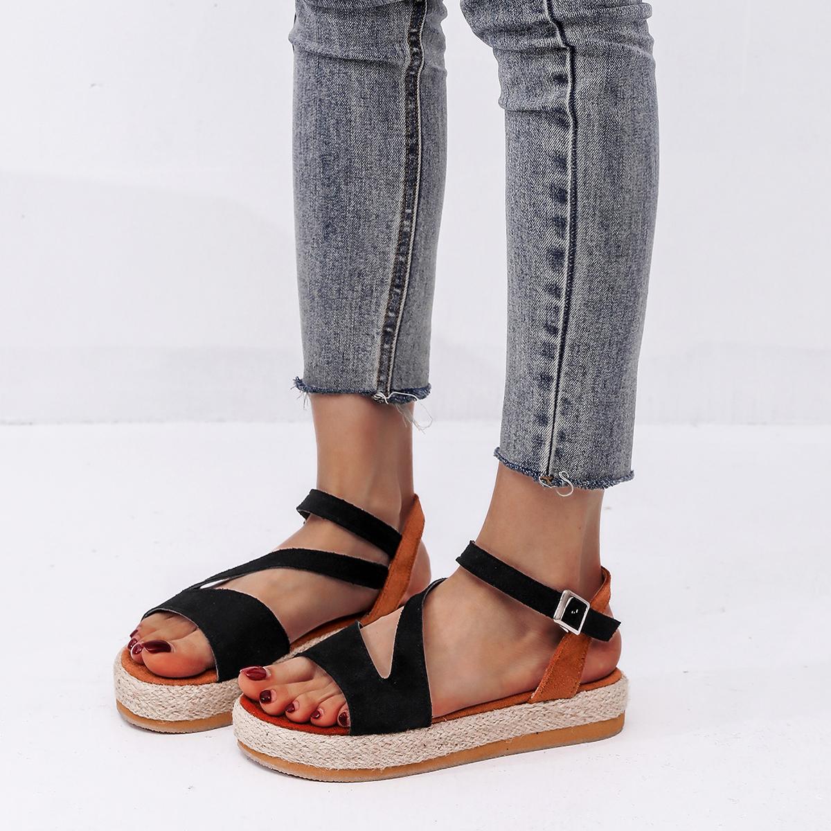 

Летние женские босоножки на платформе с открытым носком, новые босоножки для женщин с пряжкой, повседневные удобные женские босоножки Sandalias De Mujer 43