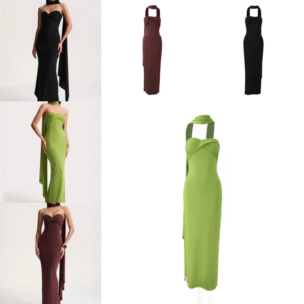 Summer Wrap Dress With Milk Silk Fabric For Casual And Party Wear