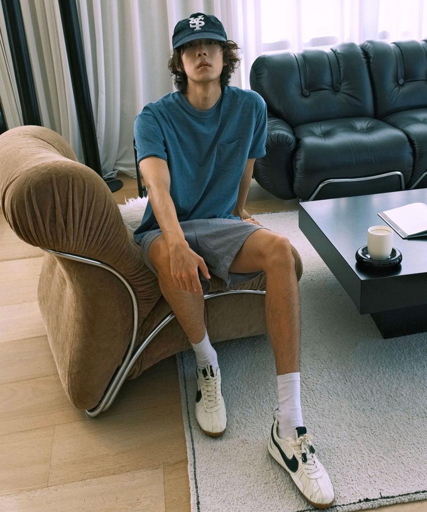 MOOD INSIDE Pigdying Pocket Half Tee_Brick (B Type)